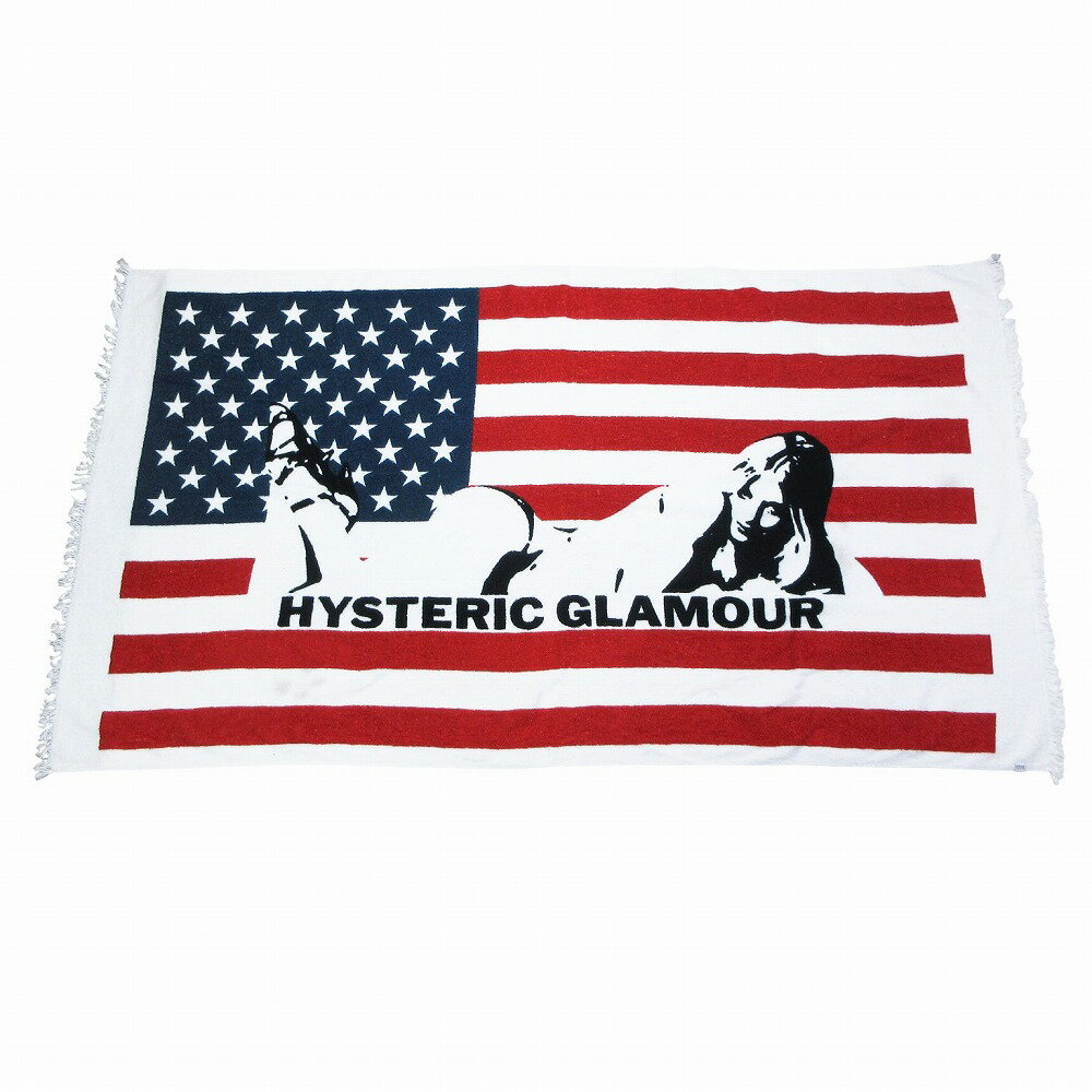 HYSTERIC GLAMOUR WOMEN FLAG WOMAN ビーチタオル フリンジ 大判タオル HV0164_01232QC01 メンズ レディース 【...