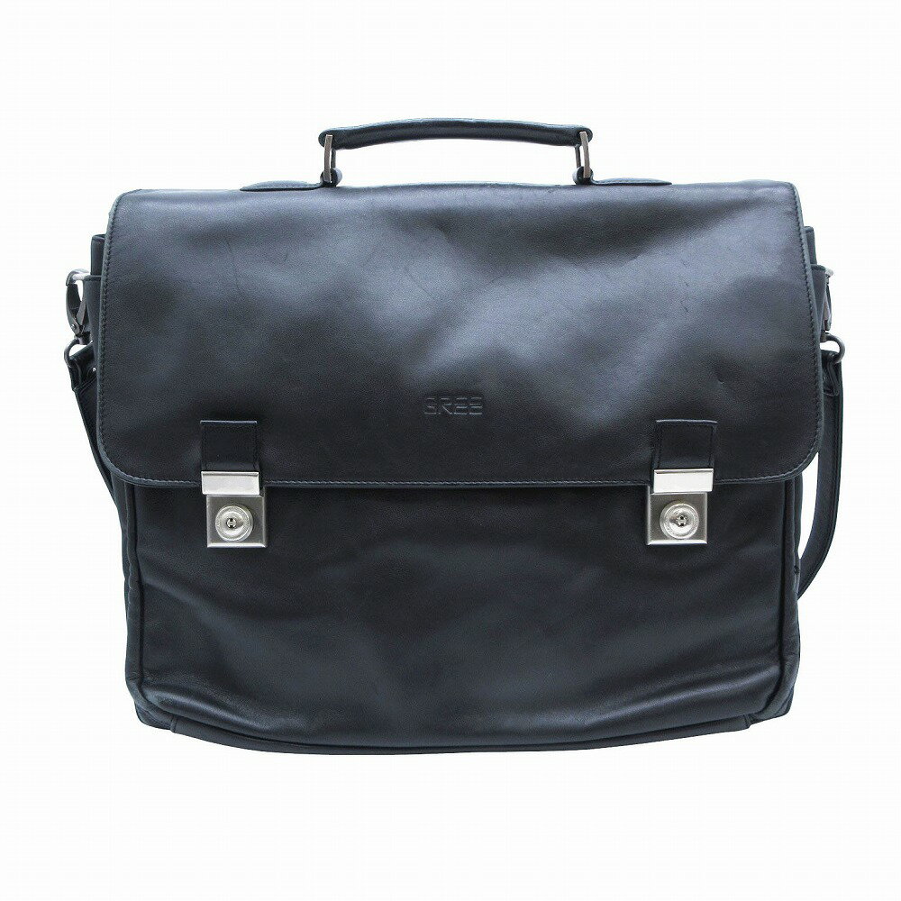 BREE ブリー 2way ブリーフケース ビジネス バッグ レザー ショルダー カバン キーフック付き 黒 ブラ..