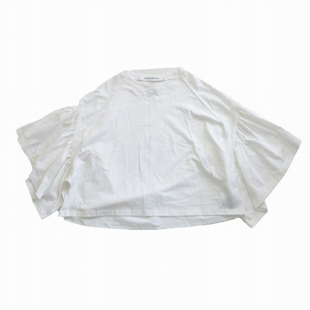 COGTHEBIGSMOKE コグザビッグスモーク 12101-172-1209-1 LAURA GATHERED SLV TOP ギャザー Tシャツ 半袖 レディース 【中古】