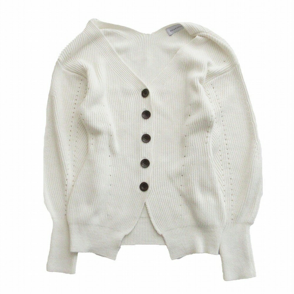 SAYAKADAVIS サヤカデイヴィス Balloon Sleeve cardigan KKT102-PC ニットカーディガン 長袖 サイズP XS レディース 【中古】