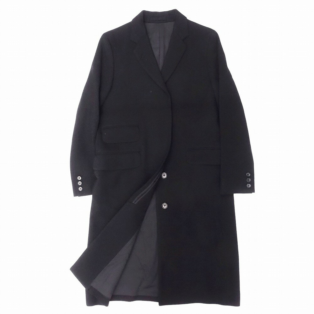 美品！MARGARET HOWELL　ウールツイードロングチェスターコート　Ⅰ MARGARET HOWELL ウール チェスターコート S チャコールグレー