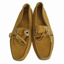 BALLY バリー スエード ドライビングシューズ マスタード サイズE36 レディース 【中古】