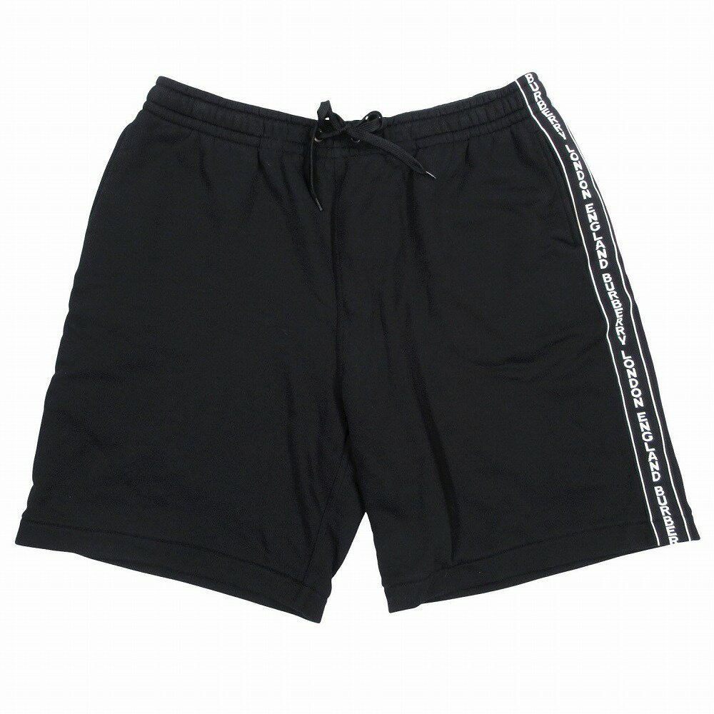 BURBERRY LONDON ENGLAND バーバリーロンドンイングランド サイドロゴ スウェット ショートパンツ ブラック XXL 8034169 【中古】