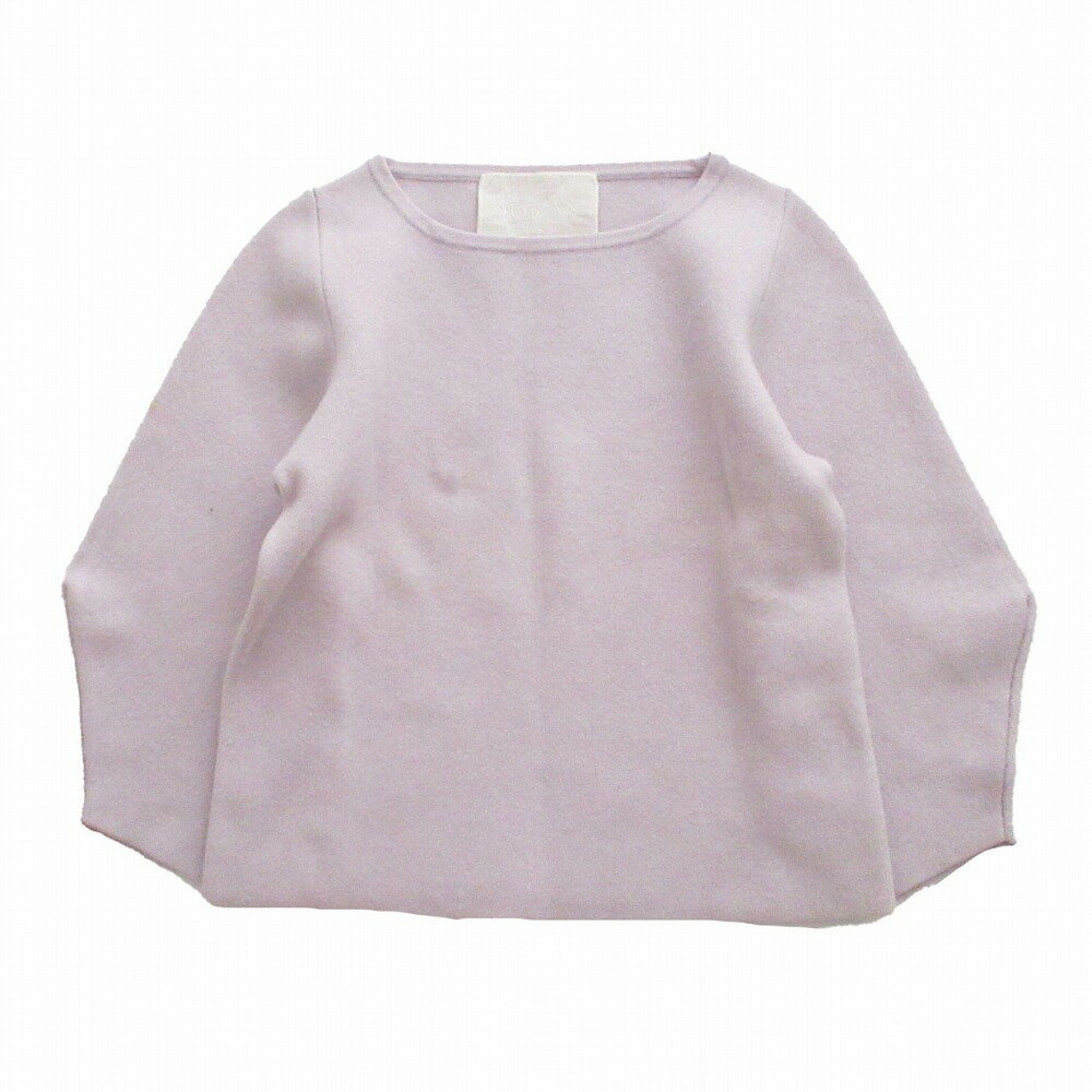 MYLAN マイラン カシミヤ ニット セーター プルオーバートップス 8分袖 ライトラベンダー MY17AW-KR004 レディース 【中古】