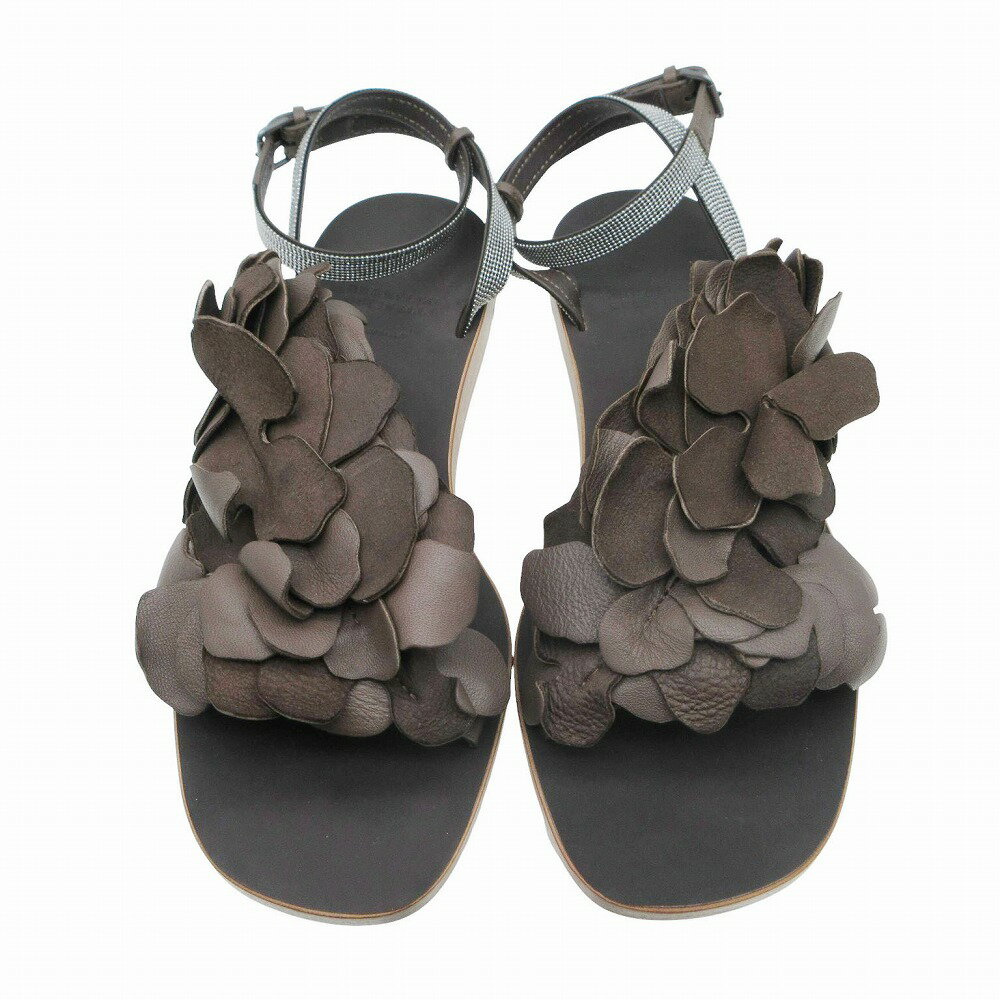 ブルネロクチネリ　サンダル 37EUサイズ レディースレザーサンダル | Brunello Cucinelli
