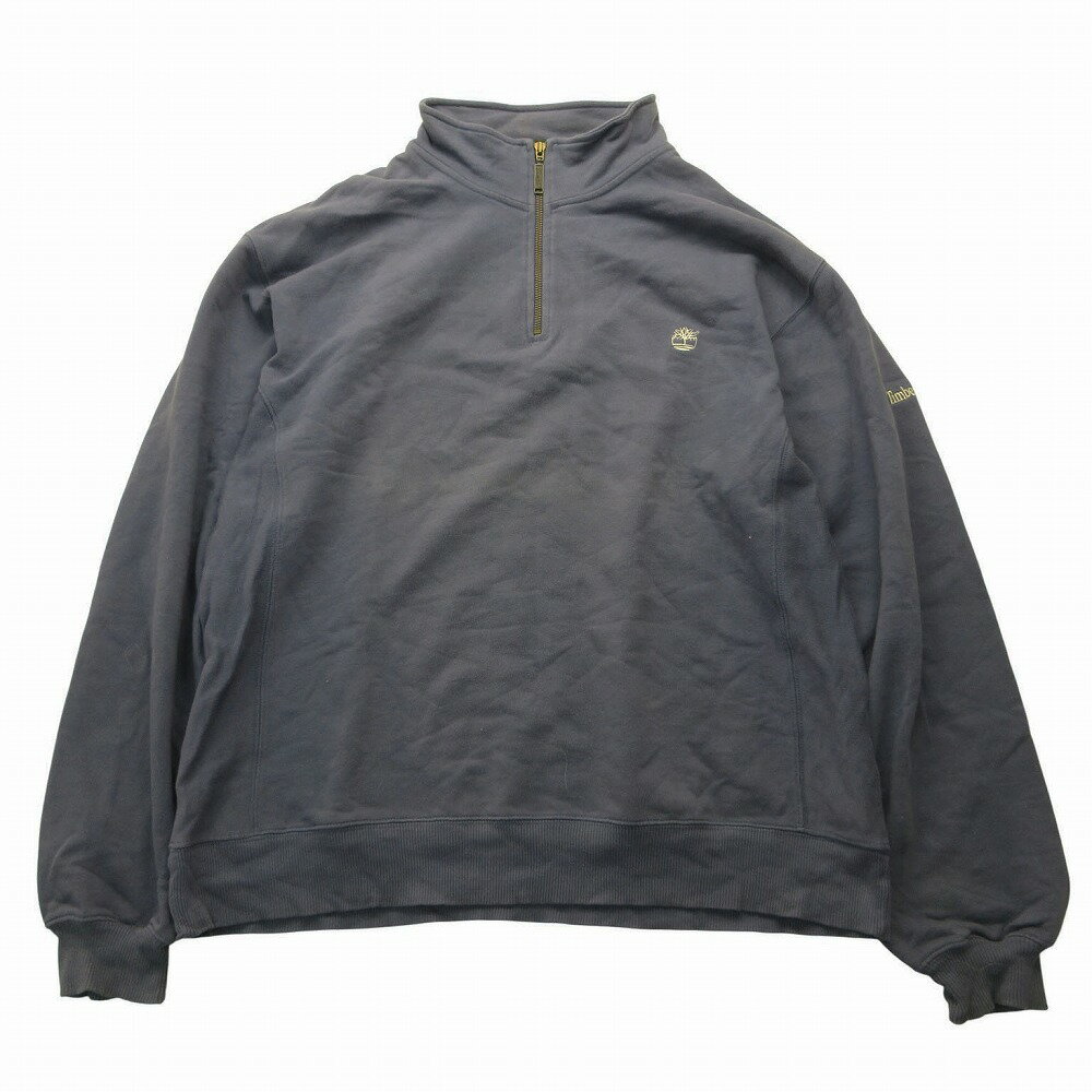 Other - Timber Land ティンバーランド ハーフジップ スウェット トレーナーワンポイントロゴ トップス 長袖 ブルー系 L メンズ 【中古】