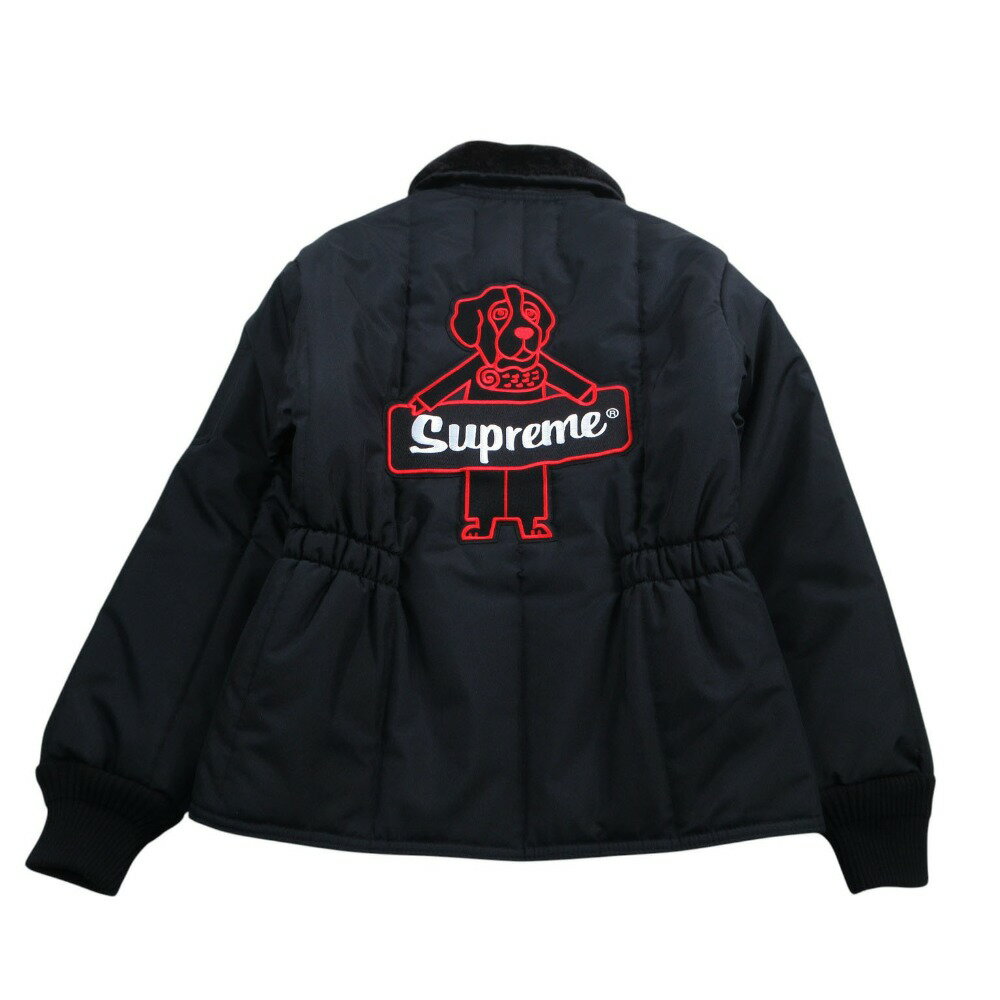 極美品 20aw シュプリーム SUPREME × RefrigiWear Insulated Iron-Tuff Jacket タフジャケット 中綿 ブルゾン S 黒 メンズ 【中古】
