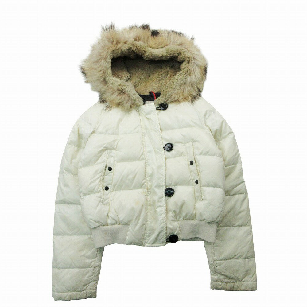 MONCLER モンクレール ALBERTA アルバータ ダウンジャケット ショート丈 ファーフード サイズ1 S レディース 【中古】の商品画像