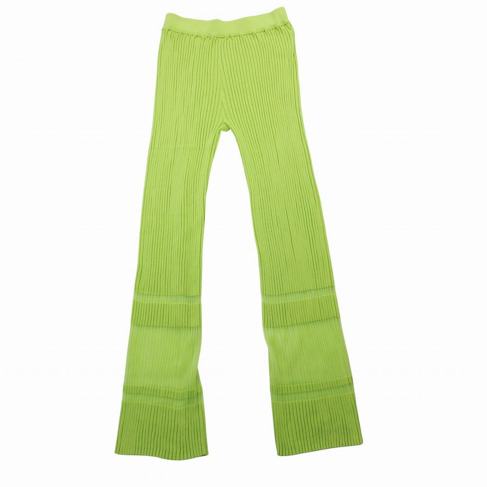 未使用品 LE CIEL BLEU ルシェルブルー Transparent Rib Knit Pants 23A68104 リブニットパンツ サイズ36 S レディース 【中古】
