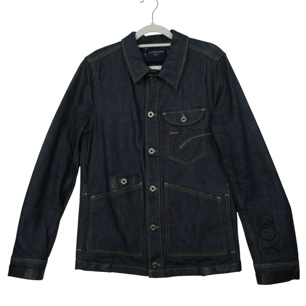 G-STAR RAW ジースターロウ 30YR LADSON JACKET デニムジャケット Gジャン アウター 6ボタン XS インディゴ メンズ 【中古】