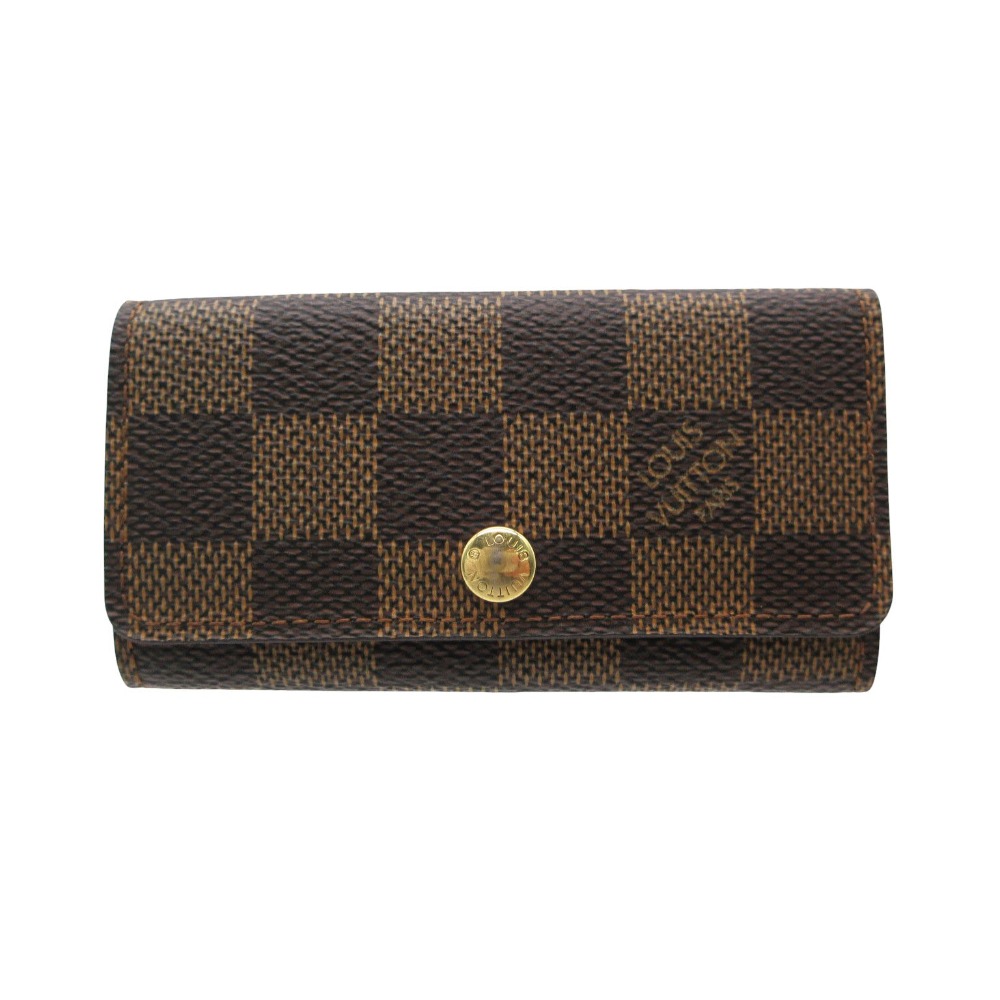 LOUIS VUITTON ルイヴィトン ダミエ ミュルティクレ4 4連 キーケース N62631 メンズ レディース 【中古】