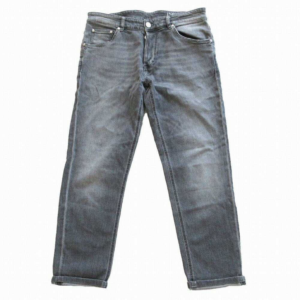PT TORINO ピーティトリノ REGGAE デニムパンツ ジーンズ ボトムス テーパード グレー サイズ34 レディース 【中古】