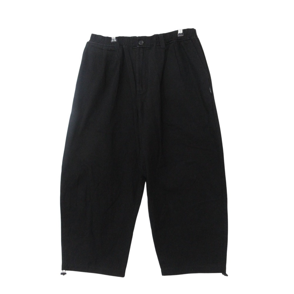 MFC STORE エムエフシーストア DOBON ワイド ドロスト パンツ ゴムウエスト コットン ボトムス M ブラック メンズ 【中古】
