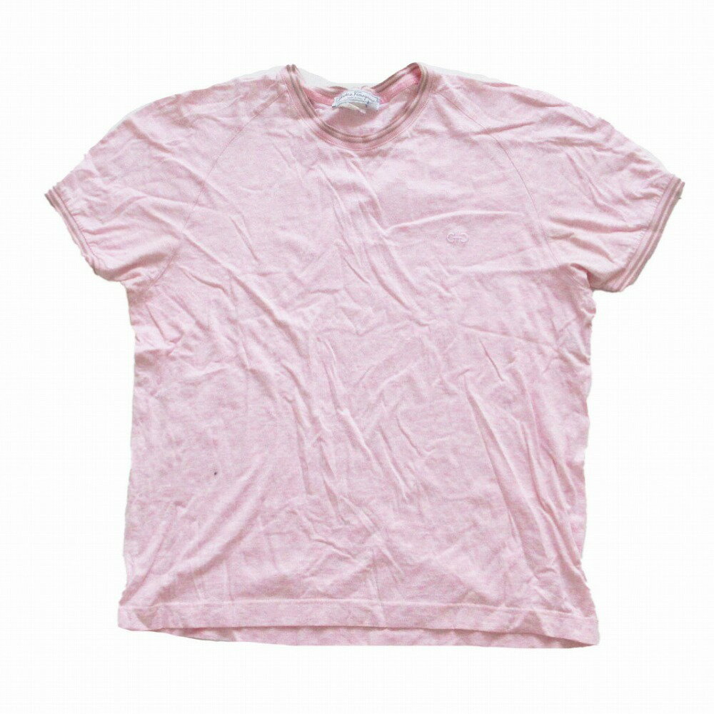 サルヴァトーレ・フェラガモ Salvatore Ferragamo フロントラバーロゴ半袖Tシャツ 0727086 オレンジ コットン レディース 半袖Ｔシャツ Salvatore Ferragamo - サルヴァトーレ・フェラガモ Salvatore