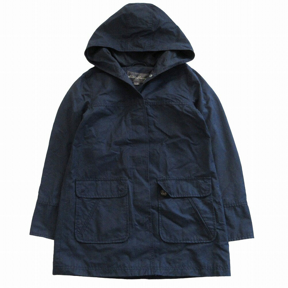 乐天商城 - EDDIE BAUER エディーバウアー フーデットコート ミリタリー アウター ネイビー サイズPS XS レディース 【中古】