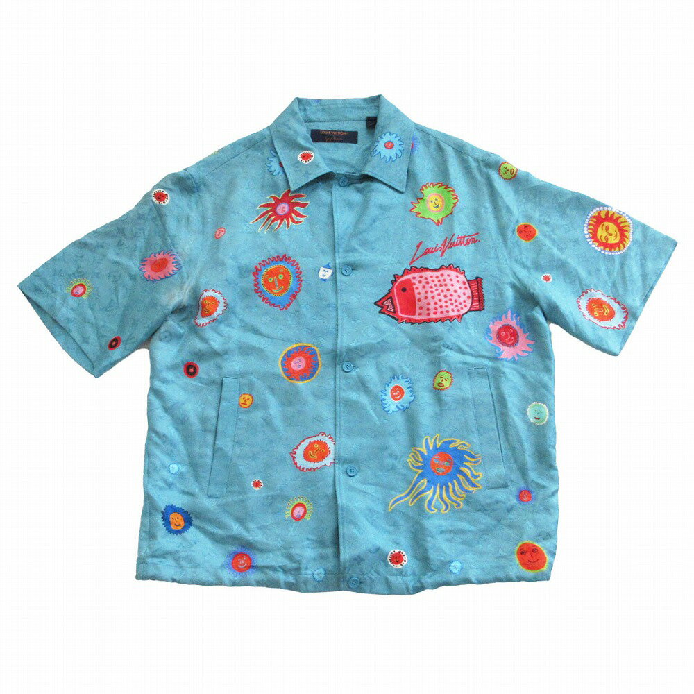 Rakuten - LOUIS VUITTON × 草間彌生 ルイ ヴィトン×クサマヤヨイ YK 23SS モノグラムフェイスショートスリーブシャツ XL メンズ 【中古】 /TNT