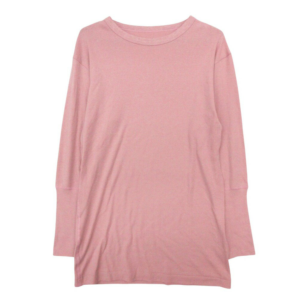 Rakuten - 新品同様 OVERNEATH オーバーニース 長袖Tシャツ カットソー コットン リネン ロング スリーブ 077 Dusty Pink トップス ピンク M レディース