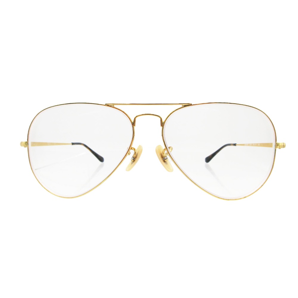 Rakuten - Ray-Ban レイバン サングラス アビエーター AVIATOR 眼鏡 メガネ フレーム 58□14-140 ゴールド メンズ レディース 【中古】