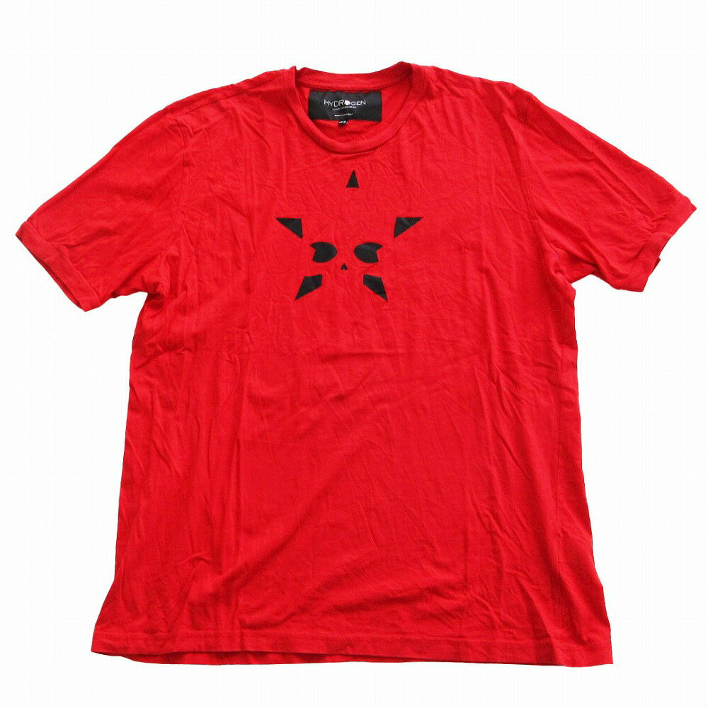 商品名 HYDROGEN ハイドロゲン 半袖Tシャツ スカル スター プリント クルーネック トップス カットソー レッド 3XL メンズ 【中古】 表記サイズ 3XL 実寸サイズ 【肩幅】約49cm 【着丈】約77cm 【身幅】約59cm 【袖丈】約26cm 素材 【画像参照】 色 レッド ※照明や撮影環境、お使いのモニター設定状況により 実物とお色が違って見える場合がございます。 予めご了承下さい。 状態ランク AB 状態説明 ◆外側◆ ・首回り：色褪せ 上記記載のダメージ等がありますが、その他に目立ったダメージはなく、問題なくご使用いただける商品です。※あくまでも中古品ですので掲載写真や記載内容をご確認いただき、ご理解の上ご購入ください。中古品を扱っているため、元の商品のデザインや形状が全て把握できかねますので、予めご了承下さい。 付属品 付属品なし。 状態ランクについて 注意事項 ・弊社の取り扱っているすべてのお品物は顧客様からの買取・ブランド品専門の古物市場で弊社が正規品と判断したお品物になります。 ・弊社では仕入れ後の検品でも再度商品一点一点の真贋を確認し、正規品と判断したお品物ののみを取り扱っております。 ・それでも万が一、お客様が購入後に偽物と判断された場合はその理由と根拠をご提示いただければ商品代金と送料を全額ご返金致しますので安心してご購入下さい。 ・付属品は写真に写っているものが全てになります。画像は実物を撮影していますのでご安心ください。 ・商品画像はできる限り現品を再現するように心がけておりますが、ご利用のモニターにより実物と多少異なる場合がございます。 ・他サイトにて販売している商品です。多少のお時間差にて欠品になることもございます。予めご了承頂ますようお願い致します。 ・古着に関して、商品チェックは行っておりますが、記載以外に細かい汚れやダメージ等がある場合もございます。特に中古衣類は見る方によって状態の価値観が異なりますので、トラブルを避けるため、神経質な方や完璧な商品を求められる方はご注文をお控えくださいますようお願い申し上げます。 ・本商品は商品登録後、畳んだ状態で袋に入れて保管しています。 ・保管期間によってはシワや型崩れが発生する可能性がございますので、ご了承ください。 ・弊社及び提携先の倉庫の営業日は平日のみになります。 ・土日祝についてはご質問やご相談を頂いても対応できない場合がございますので、ご了承ください。 発送について ・ストア休業日の注文は翌1〜2営業日に発送。 商品についての質問 ・こちらの商品は倉庫にて保管しております。ご質問を頂いた際、お時間をいただく場合がございますのでご了承ください。