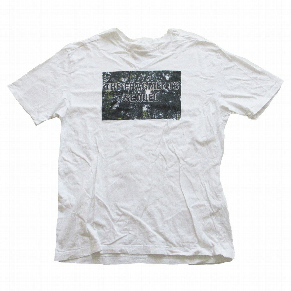 Rakuten - 21AW FRAGMENT DESIGN フラグメントデザイン SEQUEL シークエル 半袖Tシャツ フォト プリント フォレスト クルーネック ロゴ カットソー ホワイト XL メンズ 【中古】