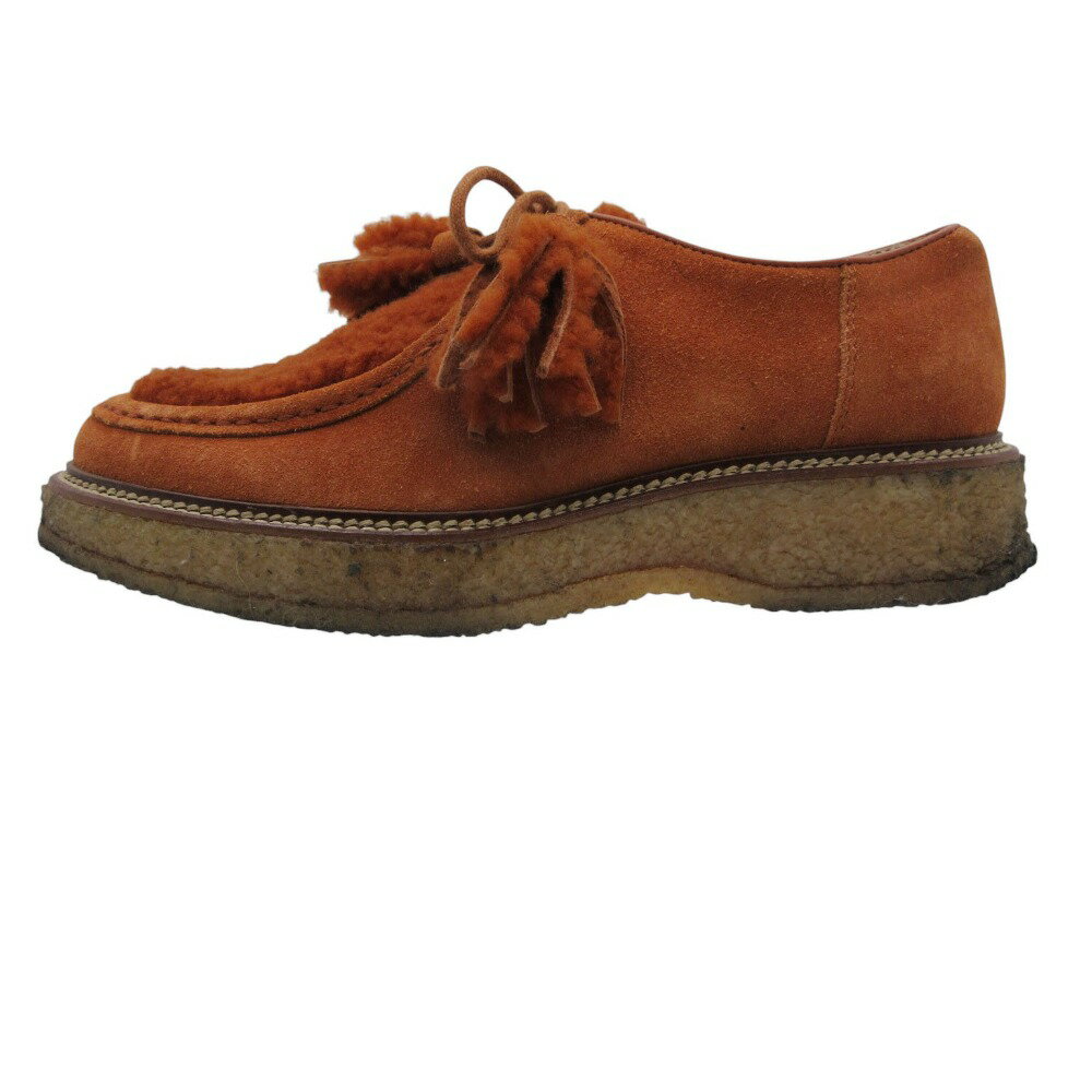Rakuten - TOD’S トッズ ドレスシューズ ムートン スエード タッセル レースアップ モカシン ブラウン 36.5 23.5cm レディース 【中古】
