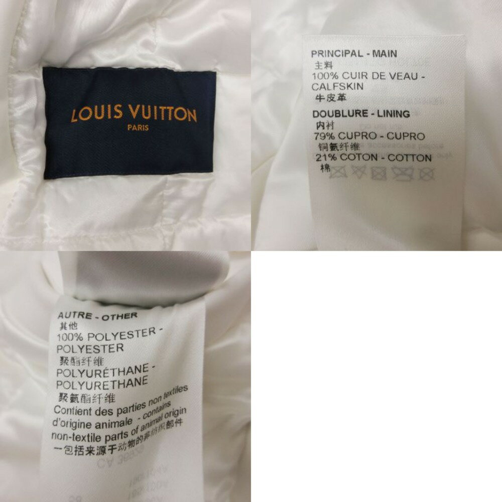 23SS LOUIS VUITTON �륤�������ȥ� �֥륾�� �����ʥ��ȥ쥶�� ���åץ��å� ���㥱�å� �������� �ۥ磻�� 46��M�� ��� ����š�