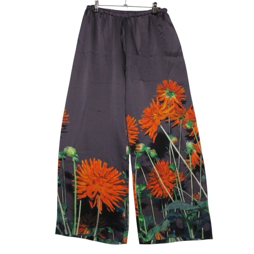 ドリス　ヴァンノッテン　シルク100%プリントタイトスカート DRIES VAN NOTEN - DRIES VAN NOTEN プリント シルク スカートの通販