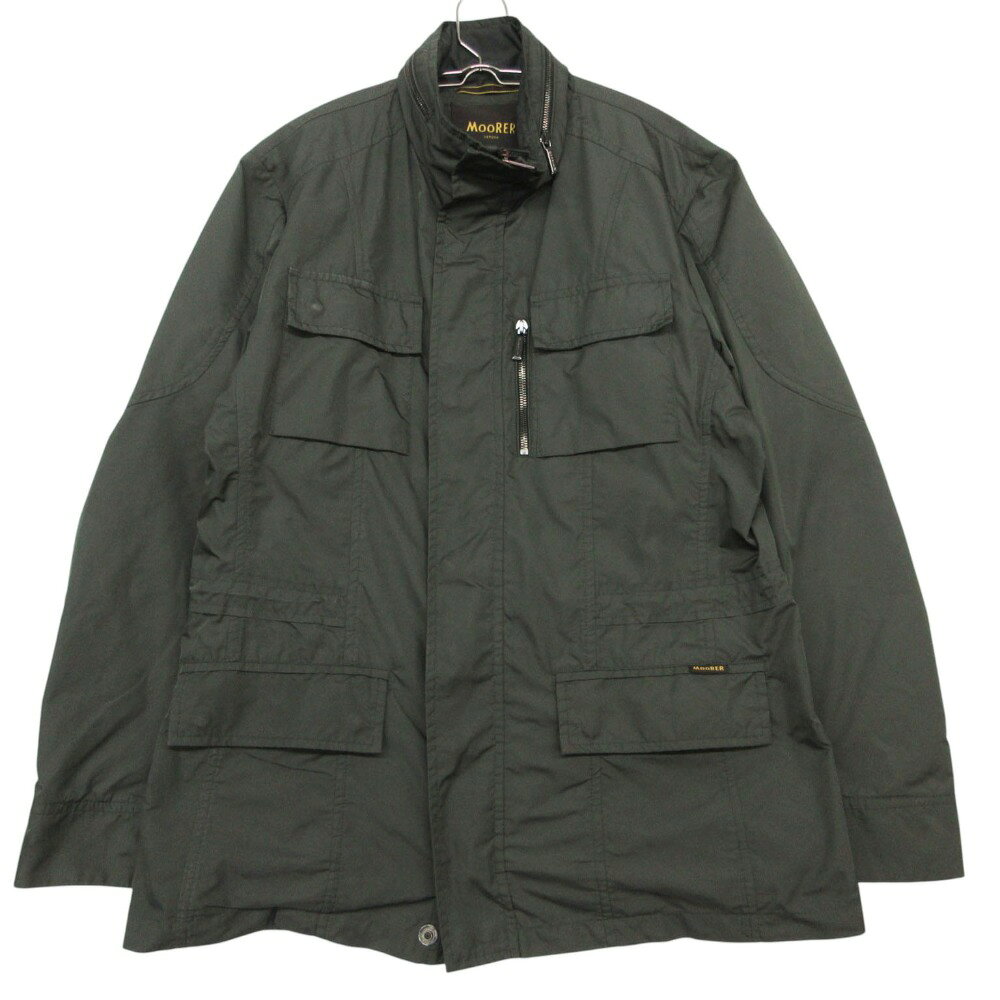MOORER ムーレー ミリタリージャケット M-65 フィールドジャケット ブルゾン アウター カーキグリーン 48【M】 メンズ 【中古】