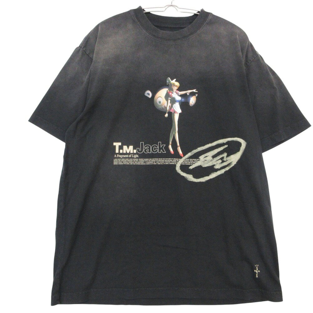 Rakuten - FRAGMENT DESIGN フラグメントデザイン CJ X FRAGMENT X TAKASHI MURAKAMI カクタスジャック 村上隆 半袖Tシャツ TOKYO JACK TEE ブラック L メンズ 【中古】