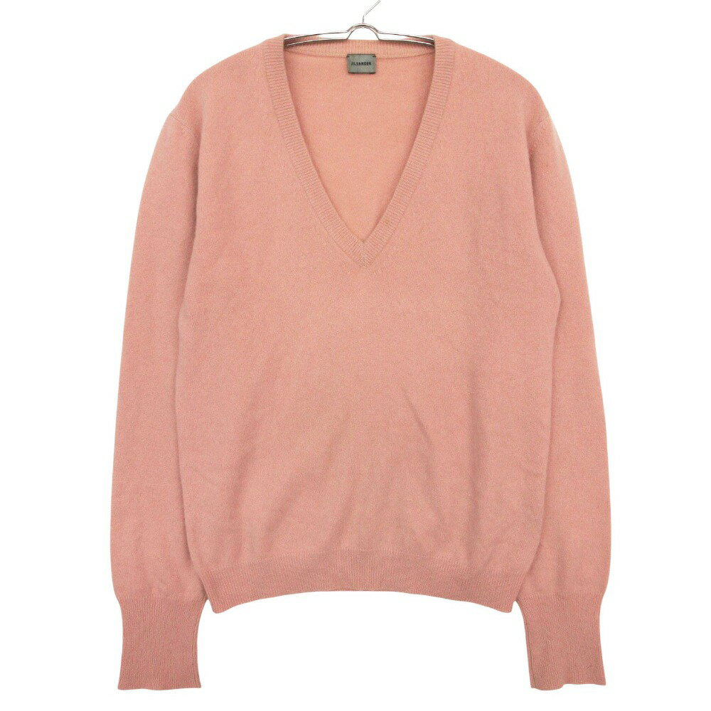 Rakuten - JIL SANDER ジルサンダー ニット カシミヤ Vネック プルオーバー セーター トップス ピンク 44【XS】 レディース 【中古】