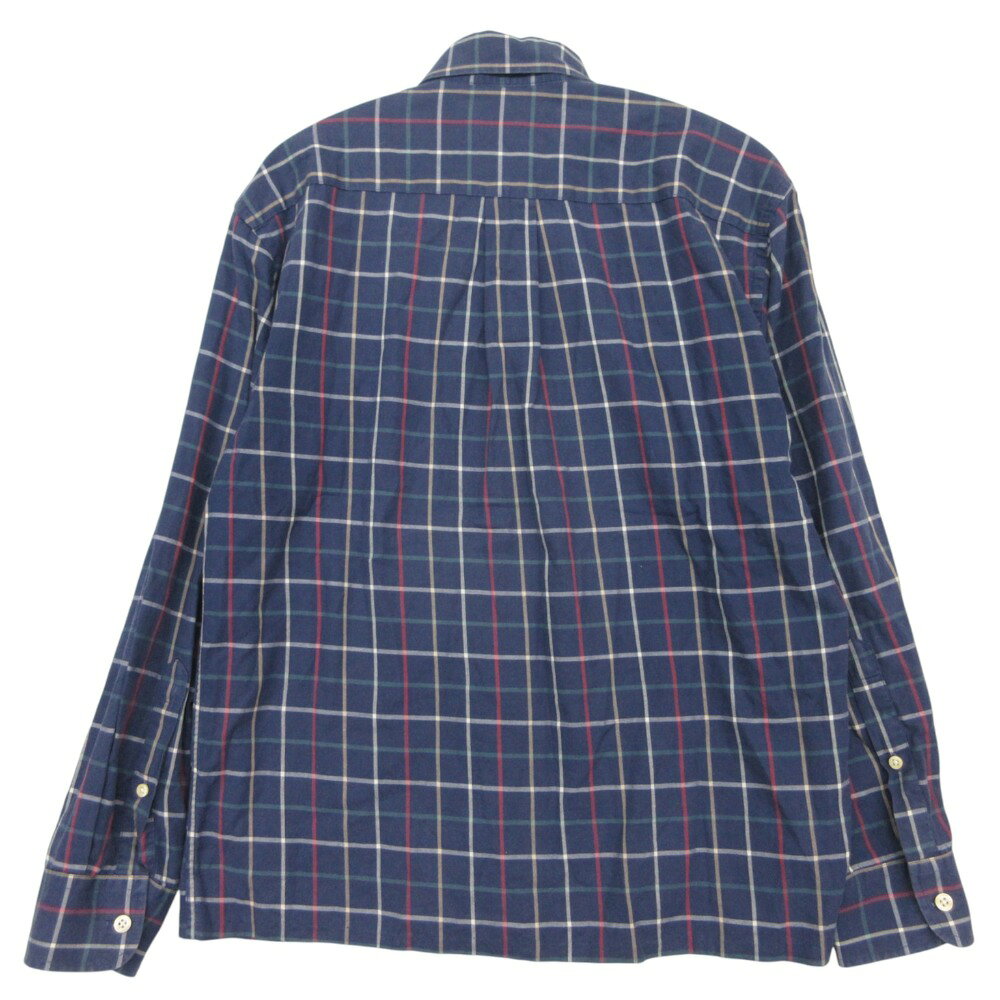 BURBERRY バーバリー 長袖シャツ ノバチェック柄 ホースロゴ刺繡 ワンポイント トップス ブルー 37 S メンズ 中古 comradebarge-10014876 コムレイドバージ楽天市場店 サンプル画像2