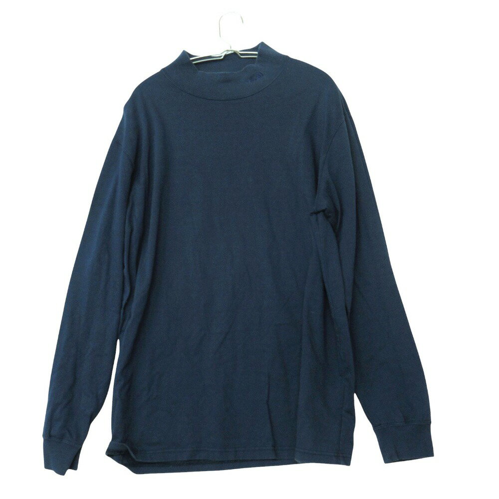 Rakuten - THE NORTH FACE ザ・ノースフェイス 長袖Tシャツ モックネック ロングスリーブ プルオーバートップス ロゴ刺繡 ネイビー M メンズ 【中古】