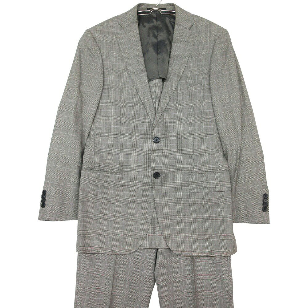 乐天商城 - green label relaxing グリーンレーベルリラクシング UNITED ARROWS ユナイテッドアローズ スーツ セットアップ テーラード 2B ジャケット ブレザー スラックス パンツ REDA グレー 44【S】 メンズ 【中古】