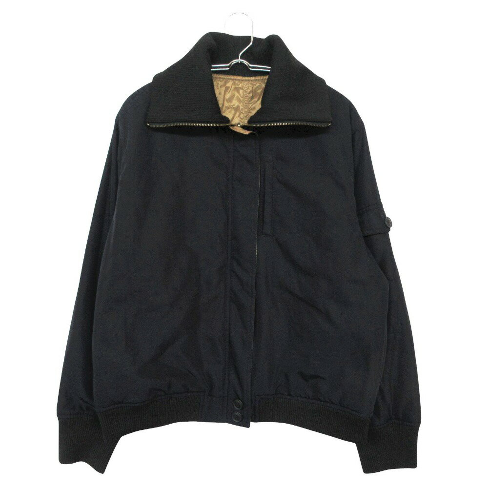 Untitled Sport - LOUNIE ルーニィ ブルゾン リバーシブル ジャケット ナイロン リブ切替 ブラック 38【M】 レディース 【中古】