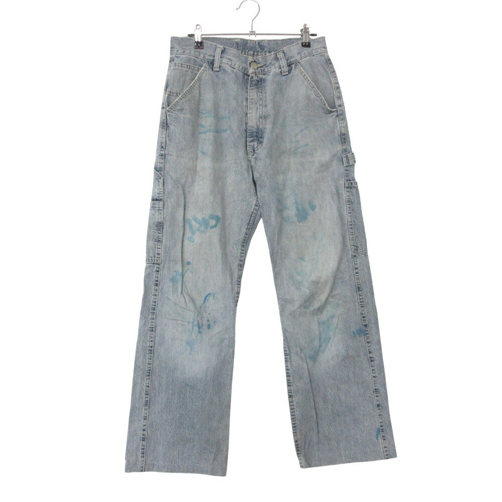 Rakuten - Carhartt カーハート デニムパンツ カーゴデニム ジーンズ ボトムス バックロゴ ライトインディゴ メンズ 【中古】