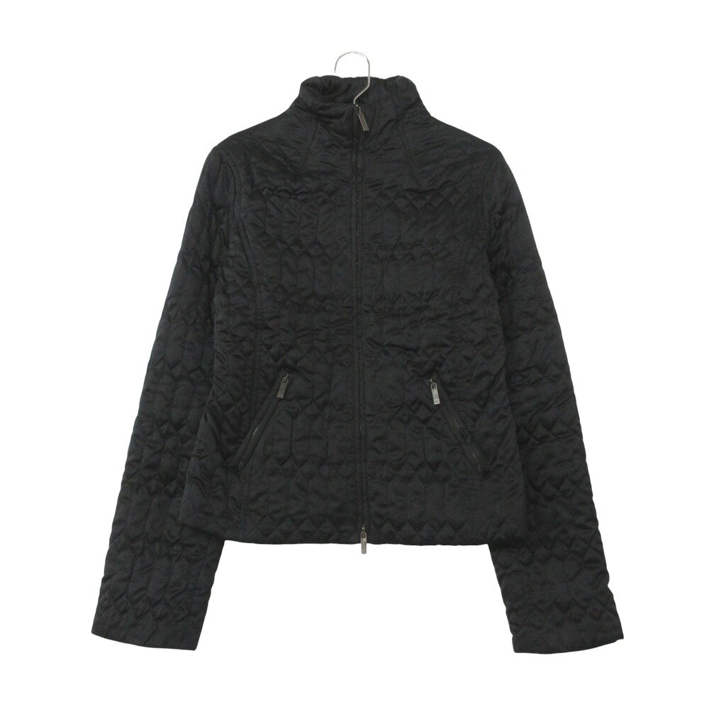 ARMANI EXCHANGE アルマーニエクスチェンジ ブルゾン キルティング 中綿 ジャケット アウター ジップアップ ブラック S レディース 【中古】