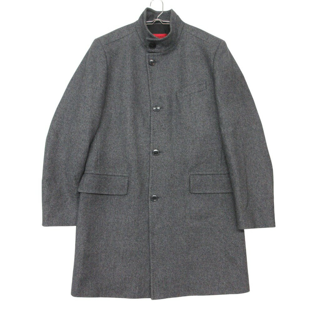Rakuten - HUGO BOSS ヒューゴボス コート スタンドカラー アウター 5ボタン グレー 50【L】 メンズ 【中古】