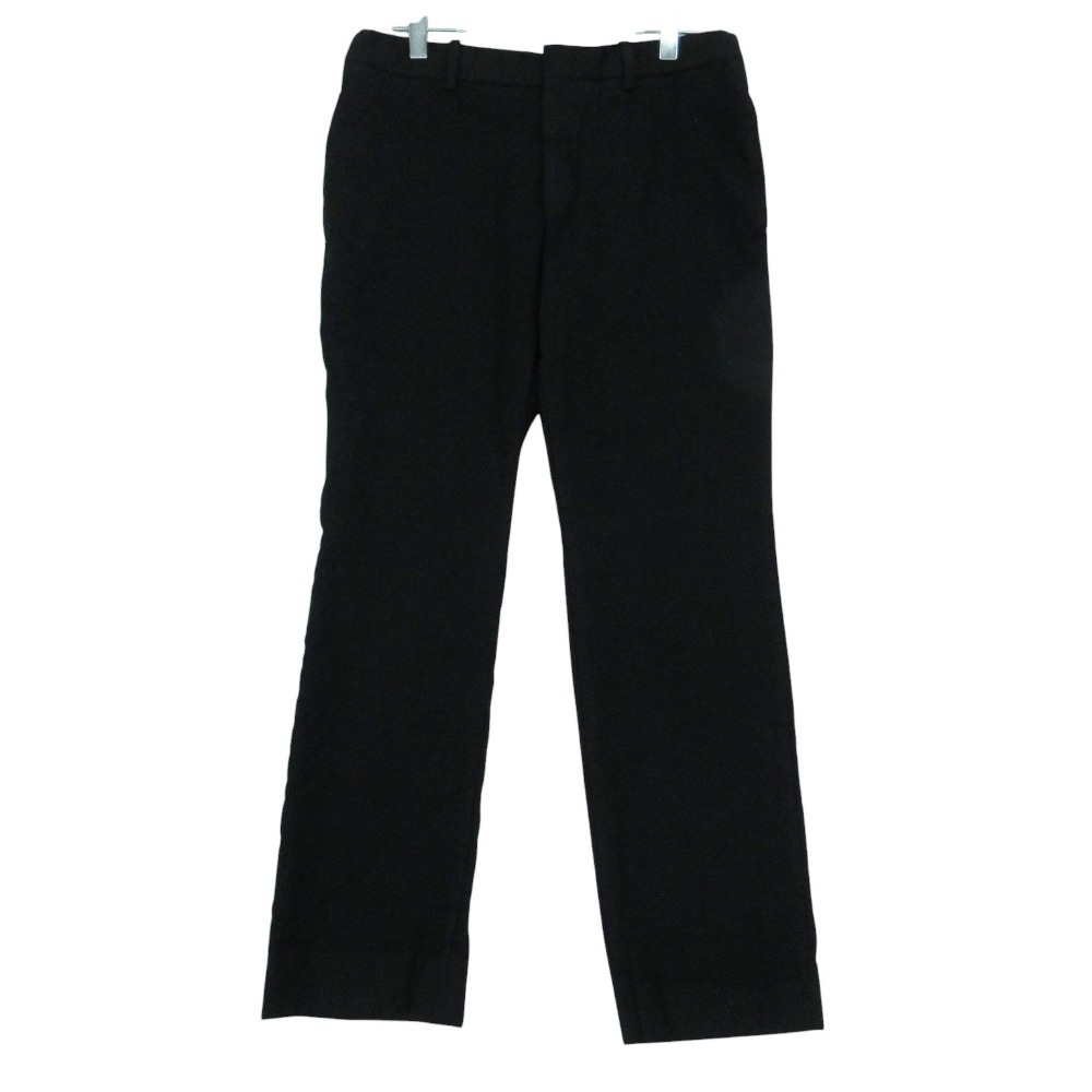 樂天商城 - BALENCIAGA バレンシアガ パンツ テーパード トラウザー コットン ボトムス ブラック 40【L】 メンズ 【中古】