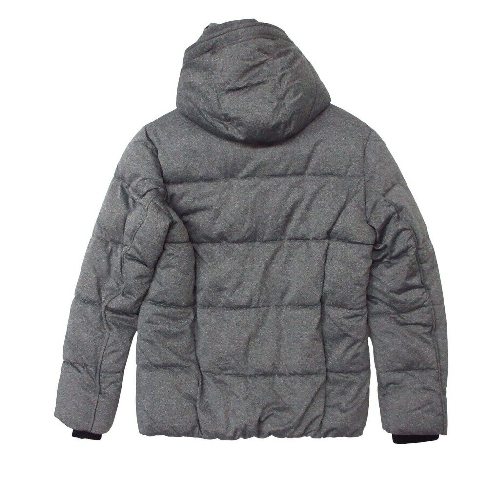AZUL by moussy アズールバイマウジー ブルゾン 中綿ジャケット アウター ミドル丈 ジップアップ ハイネック フード グレー M レディース 【中古】