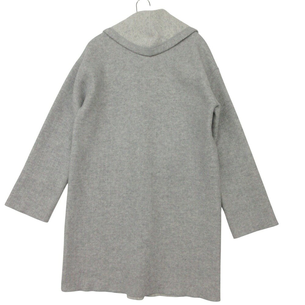 美品 23ku 23区 カーディガン コーディガン コート ワイド リブ ダブルフェイス SCWOGW0451 グレー 38【M】 レディース 【中古】 comradebarge-10015915 コムレイドバージ楽天市場店 サンプル画像2