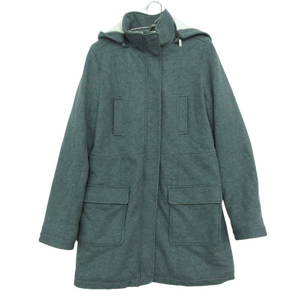 乐天商城 - Calvin klein Jeans カルバンクラインジーンズ コート スウェット 内ボア フーデット コート アウター グレー M レディース 【中古】