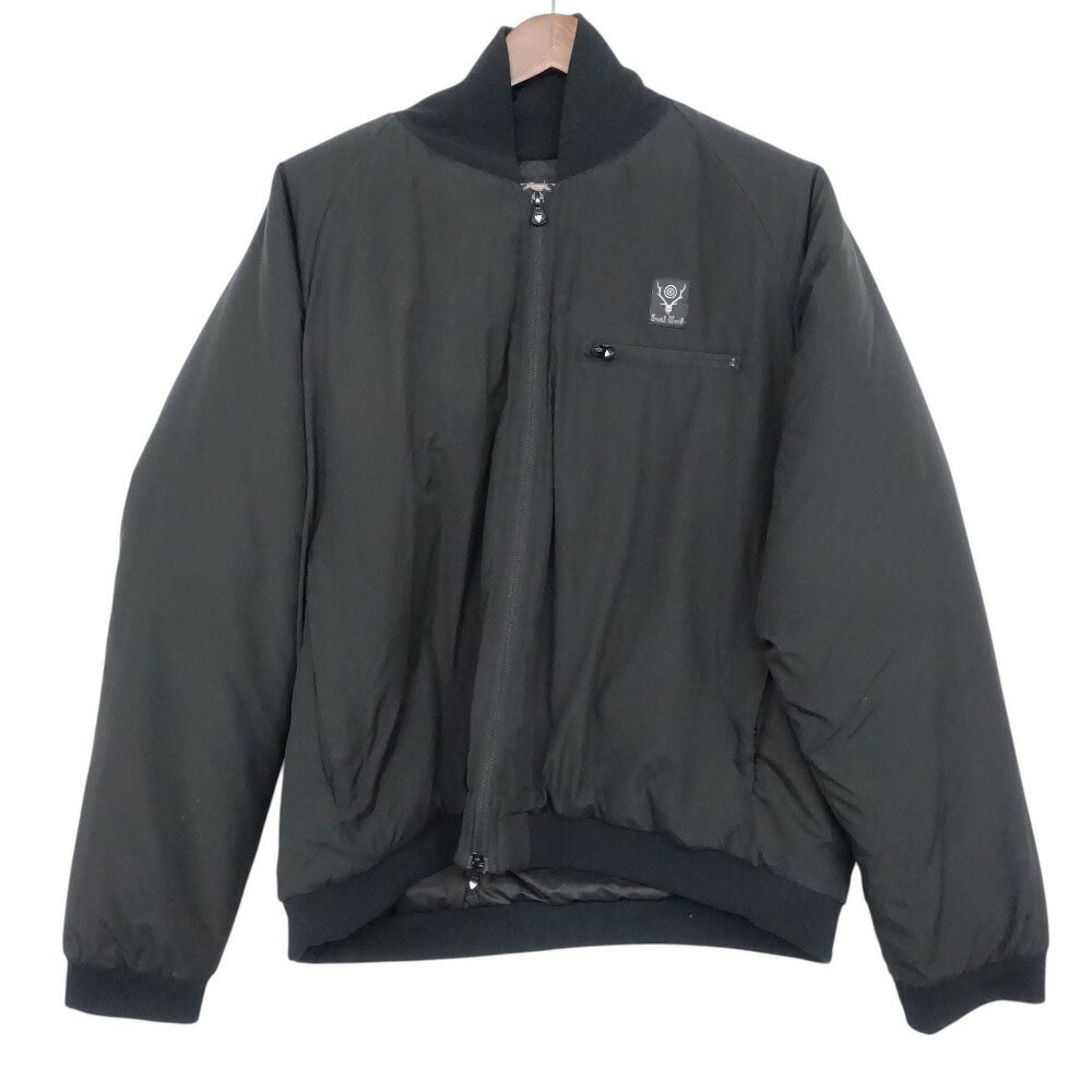 TAKEO KIKUCHI SPORT - South2 West8 サウスツーウェストエイト ブルゾン Insulator R.C.JK-Poly Peach Skin 中綿 ジャケット アウター ブラック M メンズ 【中古】