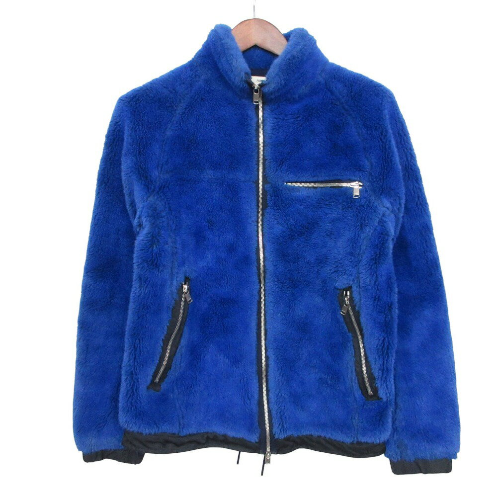 Other - nonnative ノンネイティブ ×Liberty リバティ 別注 ブルゾン EXPLORER JACKET ACRYL HIGH PILE ボア フリースジャケット アウター ブルー 0【S】 メンズ 【中古】