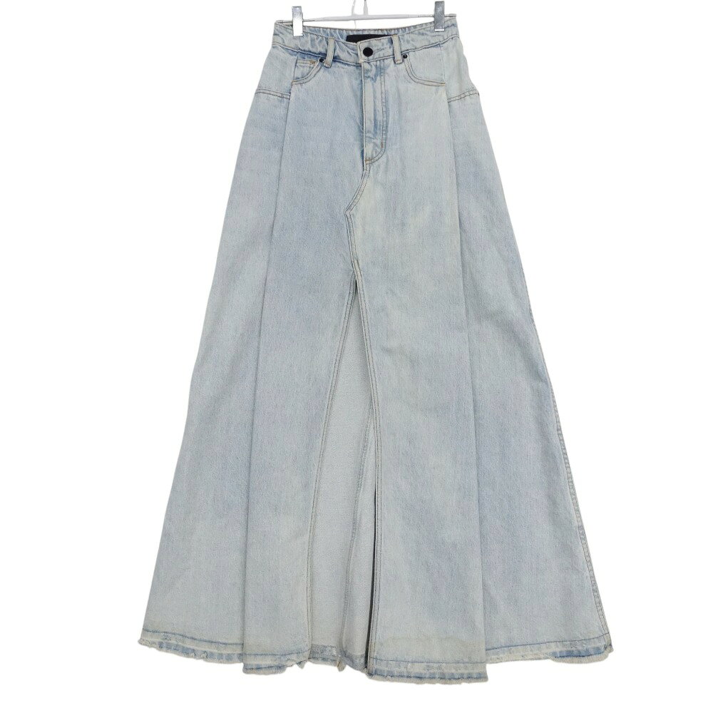 Rakuten - Alexander Wang アレキサンダーワン ロングスカート デニム フロントスリット マキシ丈 USA製 ライトインディゴ 25 レディース 【中古】