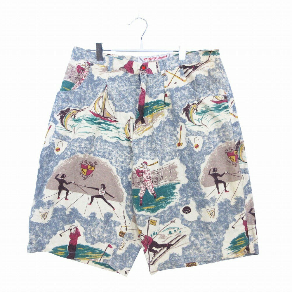 Rakuten - PIRATE SURF パイレーツサーフ ショートパンツ スポーツ 総柄 ハーフパンツ ショーツ マルチカラー 32 メンズ 【中古】