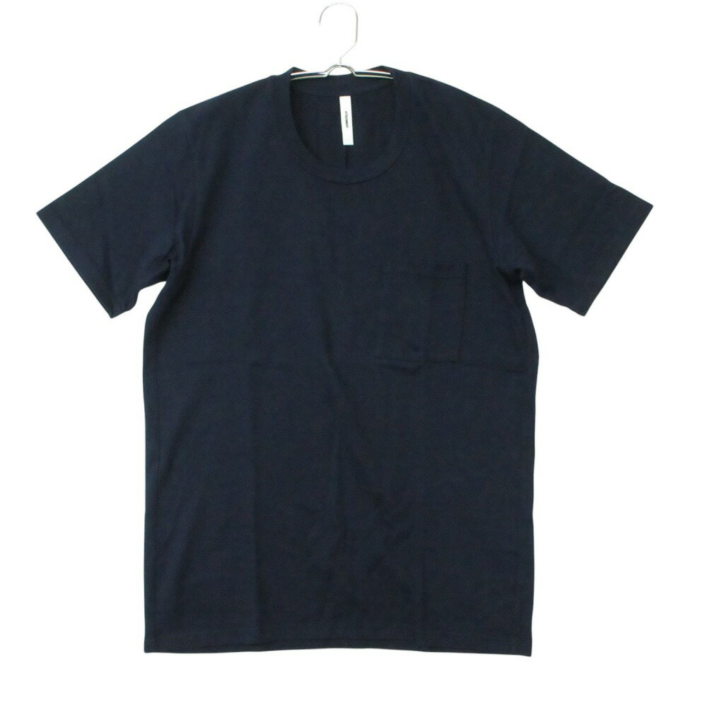 乐天商城 - ATTACHMENT アタッチメント 半袖Tシャツ ストレッチ コットン クルーネック ポケT カットソー AJ51-259 FK-1 ネイビー 2【M】 メンズ 【中古】