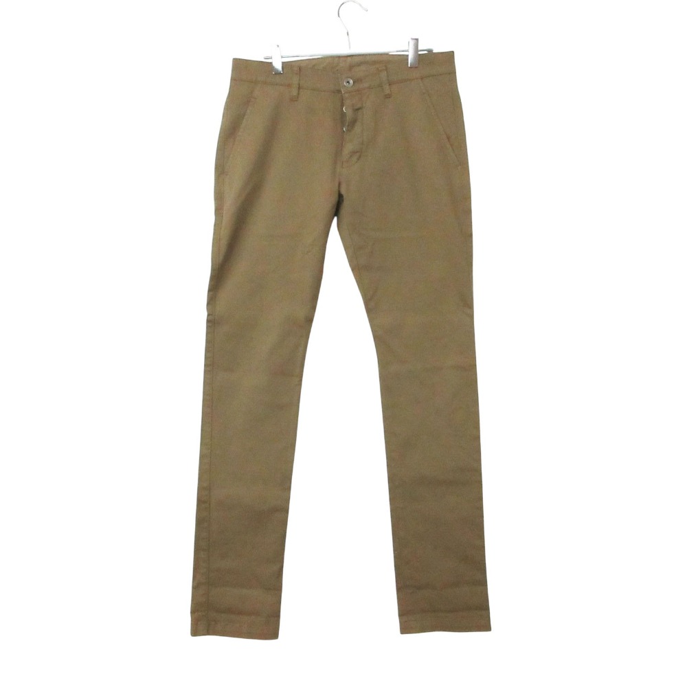 Rakuten - ATTACHMENT アタッチメント パンツ ストレッチ チノ スリム STRETCH CHINO SLIM PANTS ボタンフライ AP42-241 FK-1 ブラウン 3【L】 メンズ 【中古】