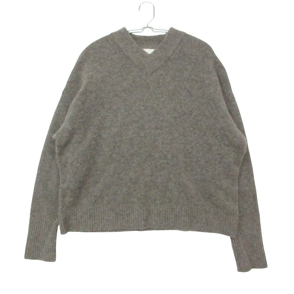 乐天商城 - MyLanka ミランカ ニット セーター Vネック プルオーバー 長袖 カットソー トップス FK-1 グレー 38【M】 レディース 【中古】
