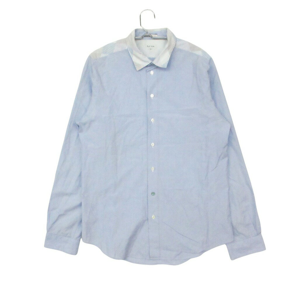 Rakuten - Paul Smith ポール・スミス 長袖シャツ クレリックシャツ シングル レギュラーカラー　ロングスリーブ FK-1 ライトブルー L【L】 メンズ 【中古】