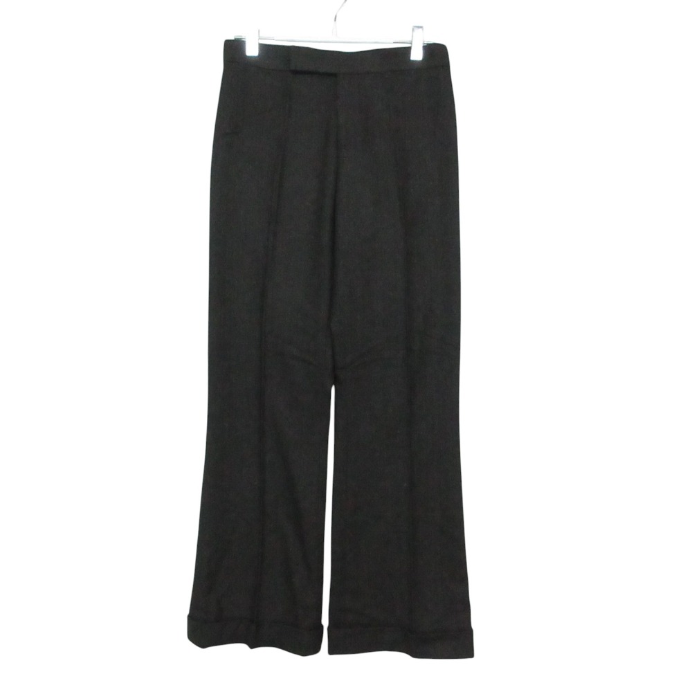 乐天商城 - RALPH LAUREN ラルフローレン パンツ アンゴラ混 ヘリンボーン スラックス ボトムス インパクト21 FK-2 ブラック 2【M】 レディース 【中古】